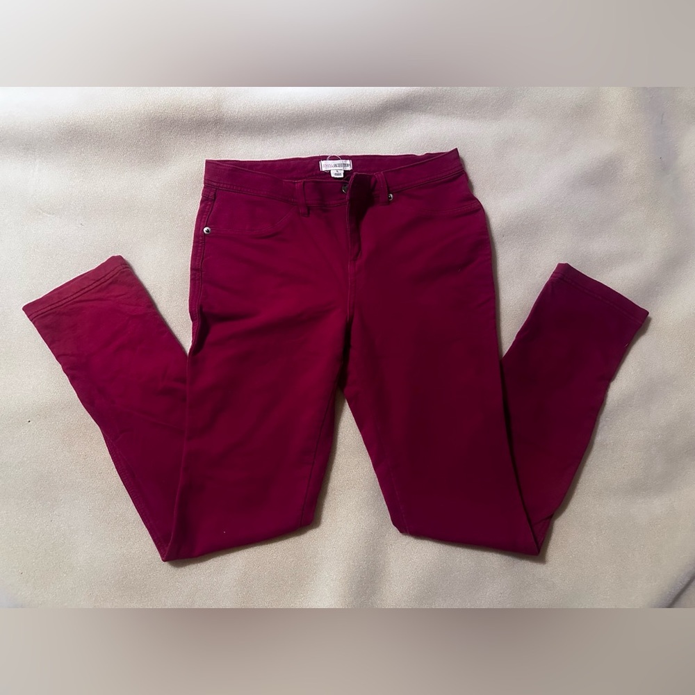 #488 Burgundy Skinny Pants